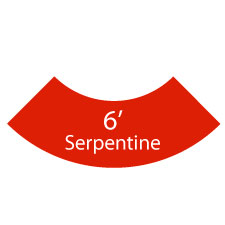 6' Serpentine Table